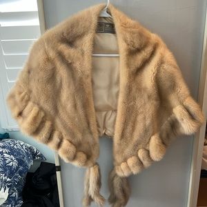 Saga Mink Shoulder Cape